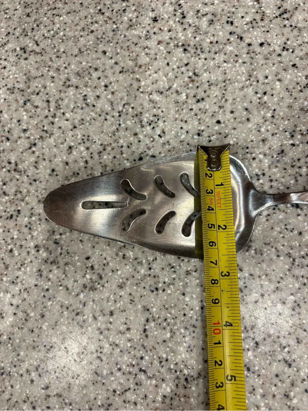 Vintage stainless steel pie and cake server
